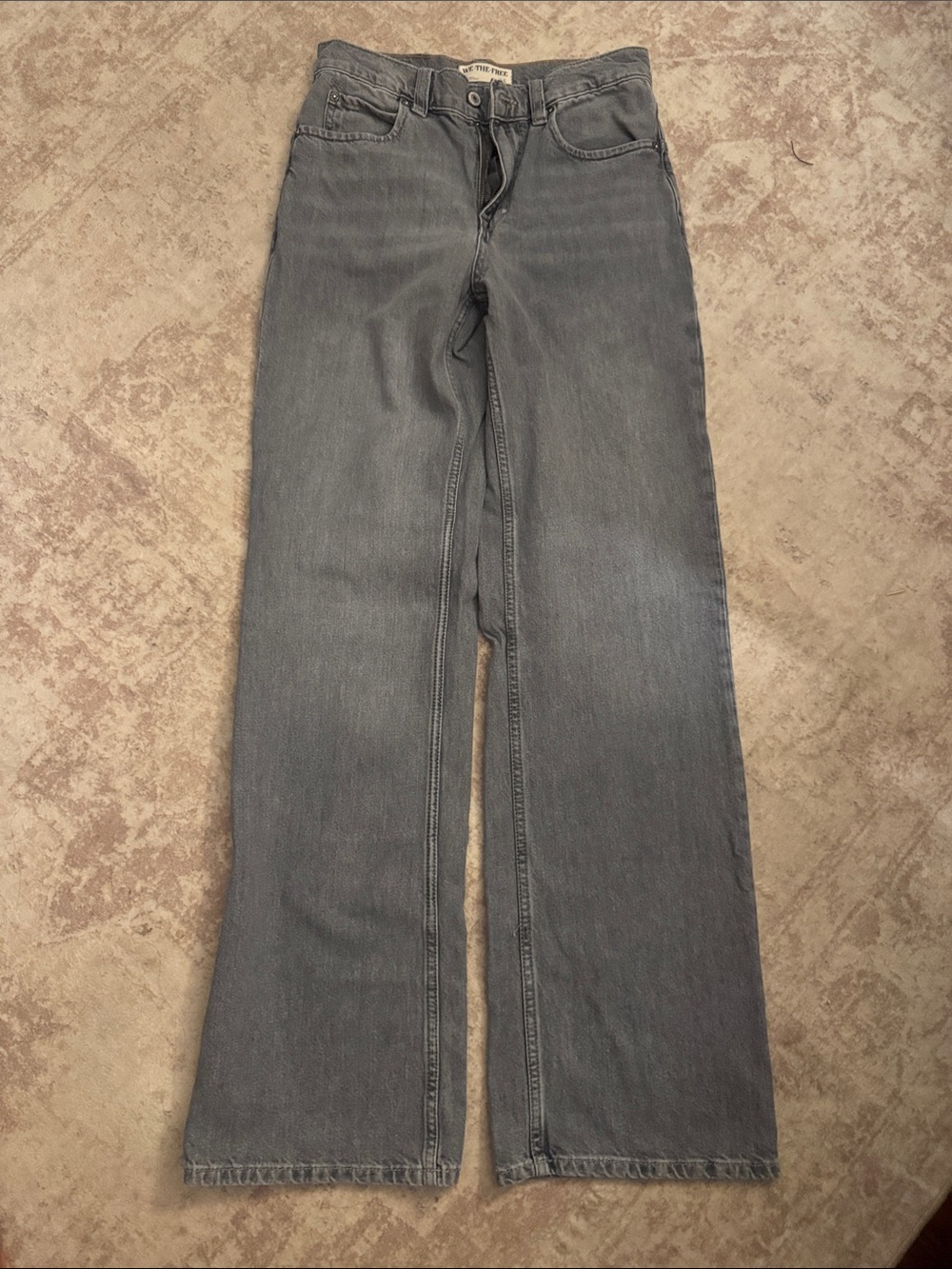 We The Free Gray Wide-Leg Jeans